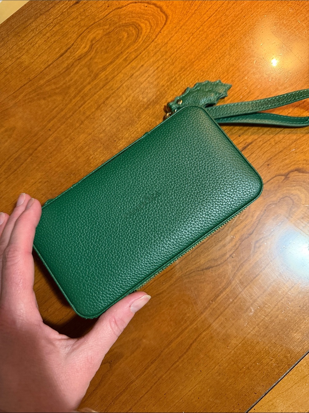 New Pandora limited edition Green Pebbled Travel Jewelry case